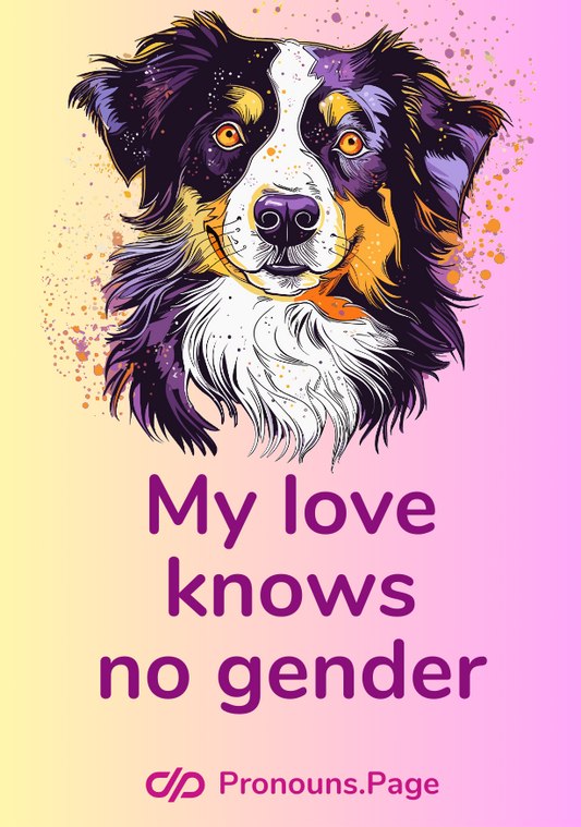 2x My love know no gender sticker