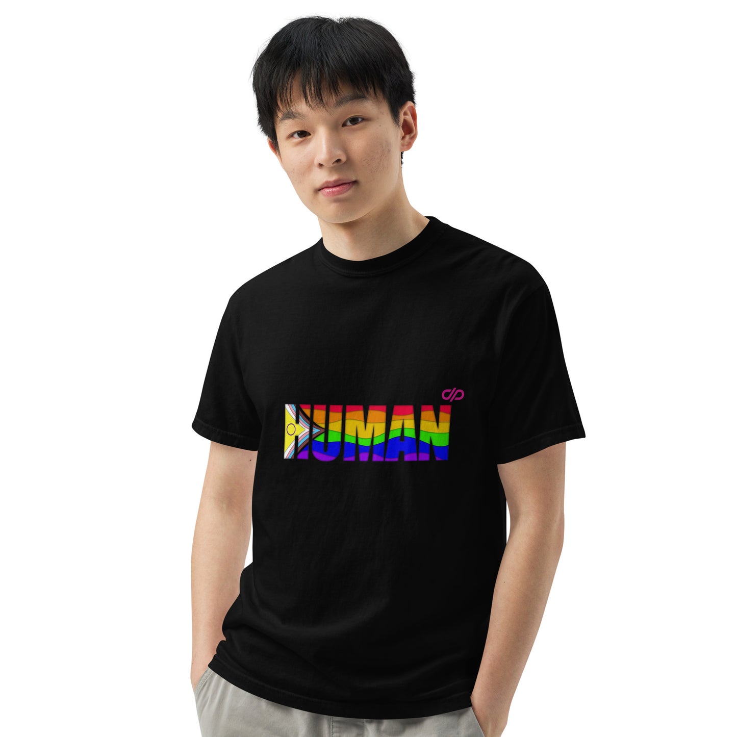 Pride Flag HUMAN tshirt